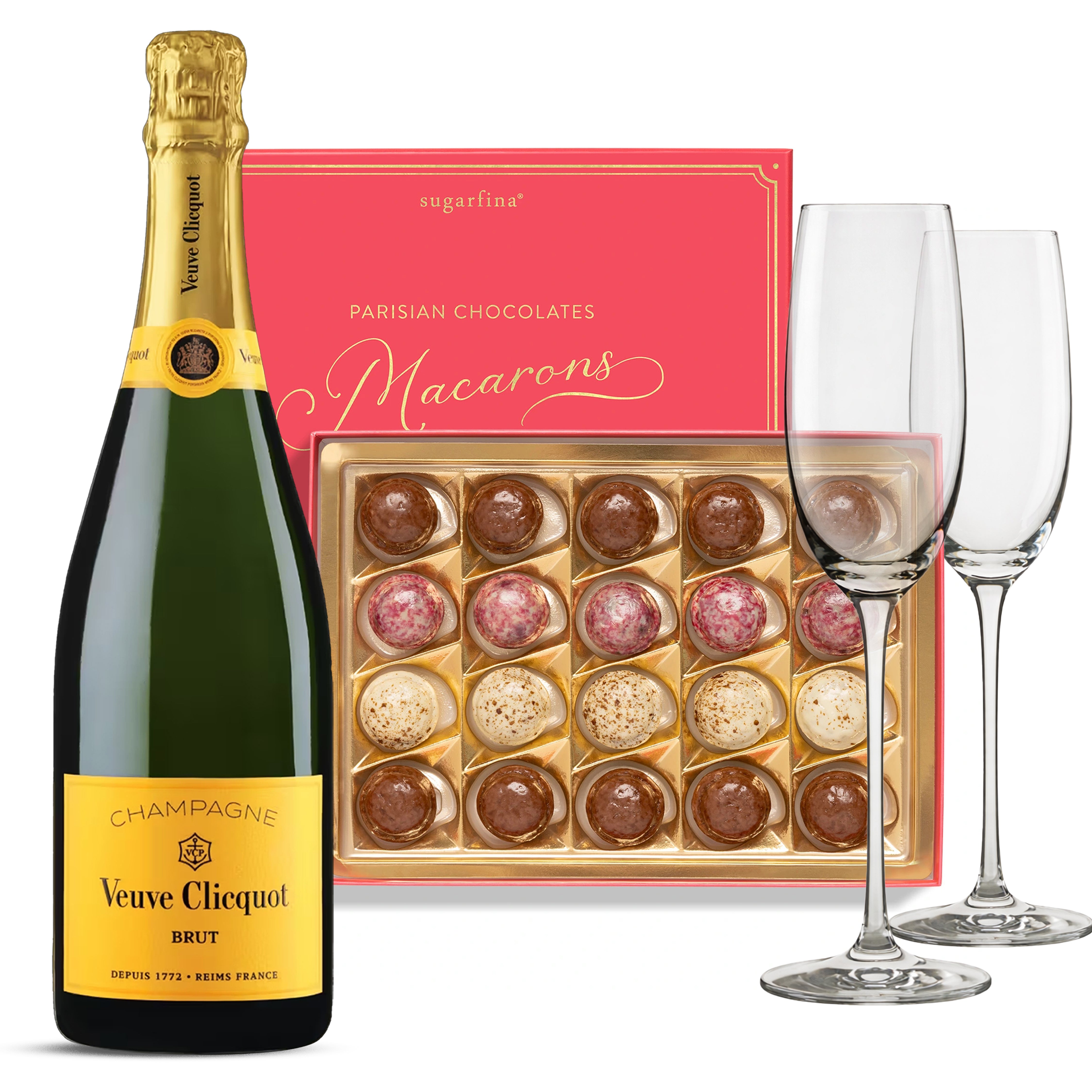 Veuve Clicquot & Parisian Macarons Champagne Gift Set with