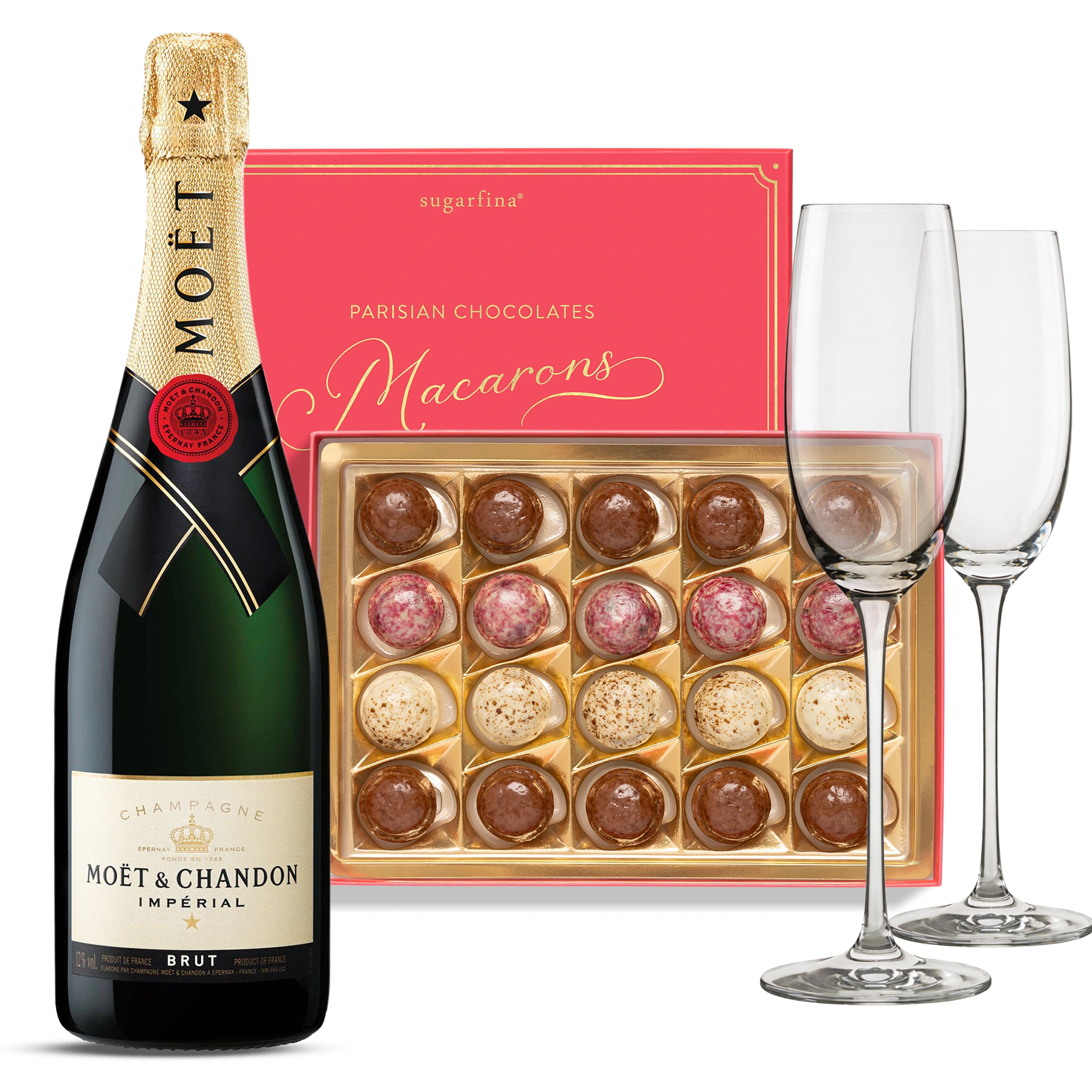 Moet & Chandon and Parisian Macarons Champagne Gift Set with