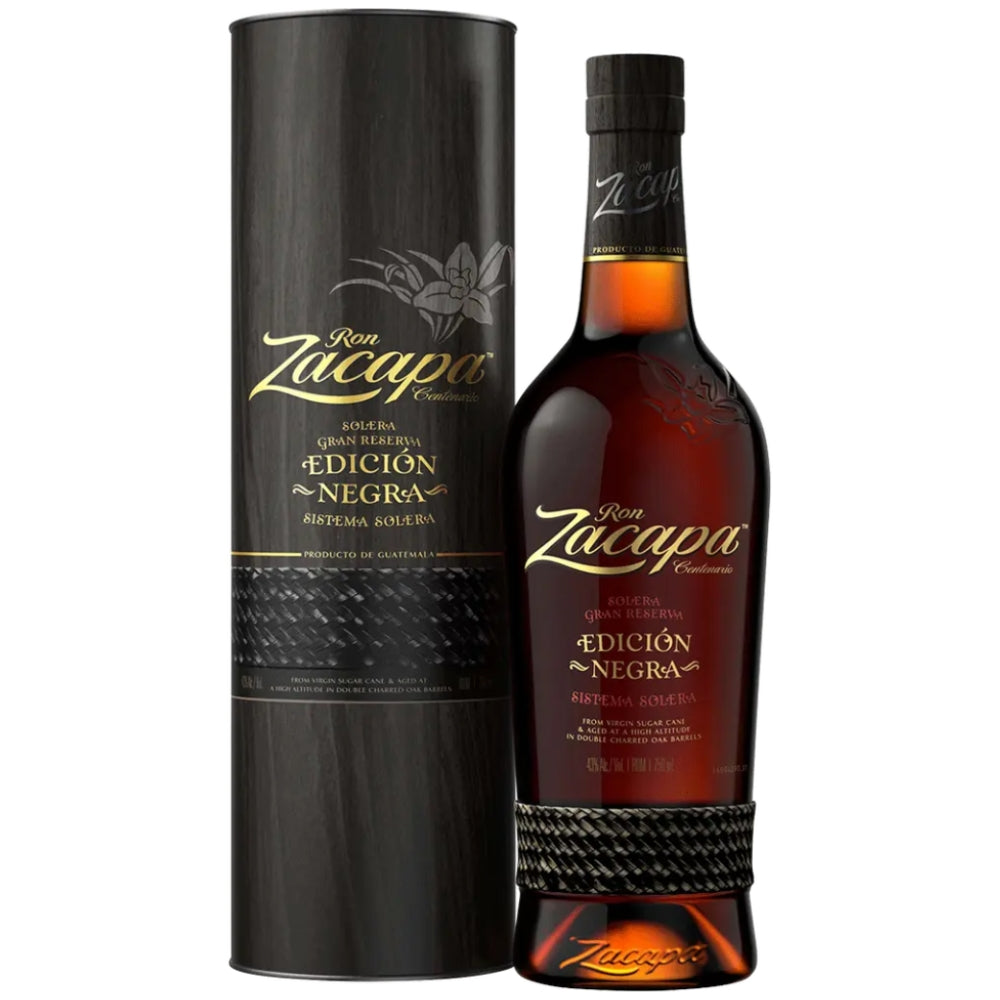 Ron Zacapa Centenario Edicion Negra Solera Gran Reserva Rum | Bottle Engraving LLC