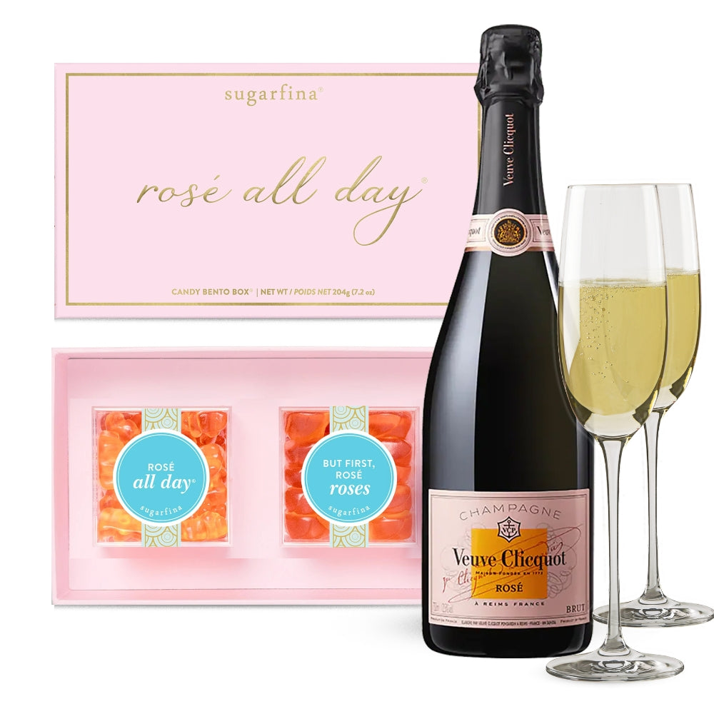 Veuve Clicquot Rosé Champagne Luxury Gift Set | Bottle Engraving