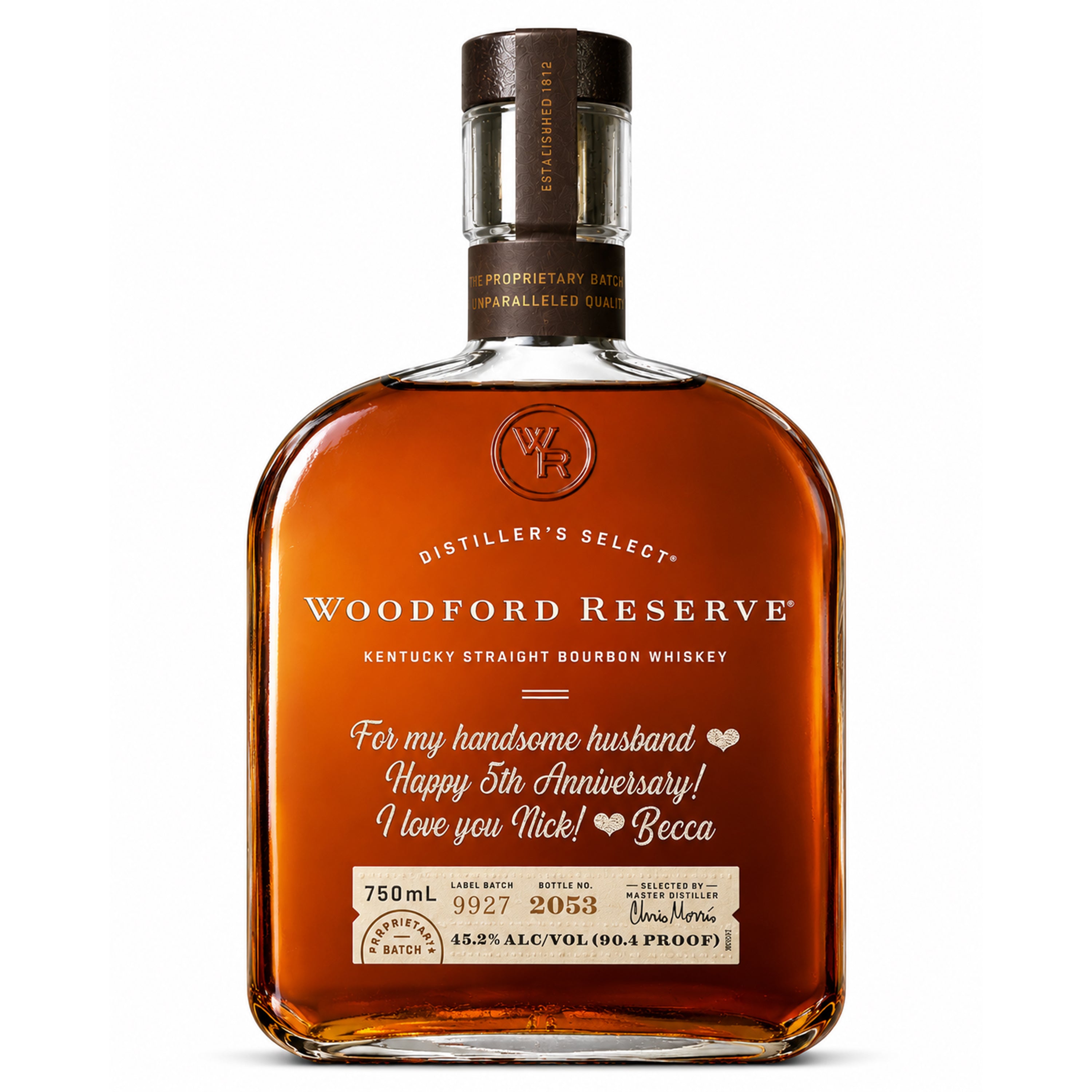 Woodford Reserve – Bottle Engraving