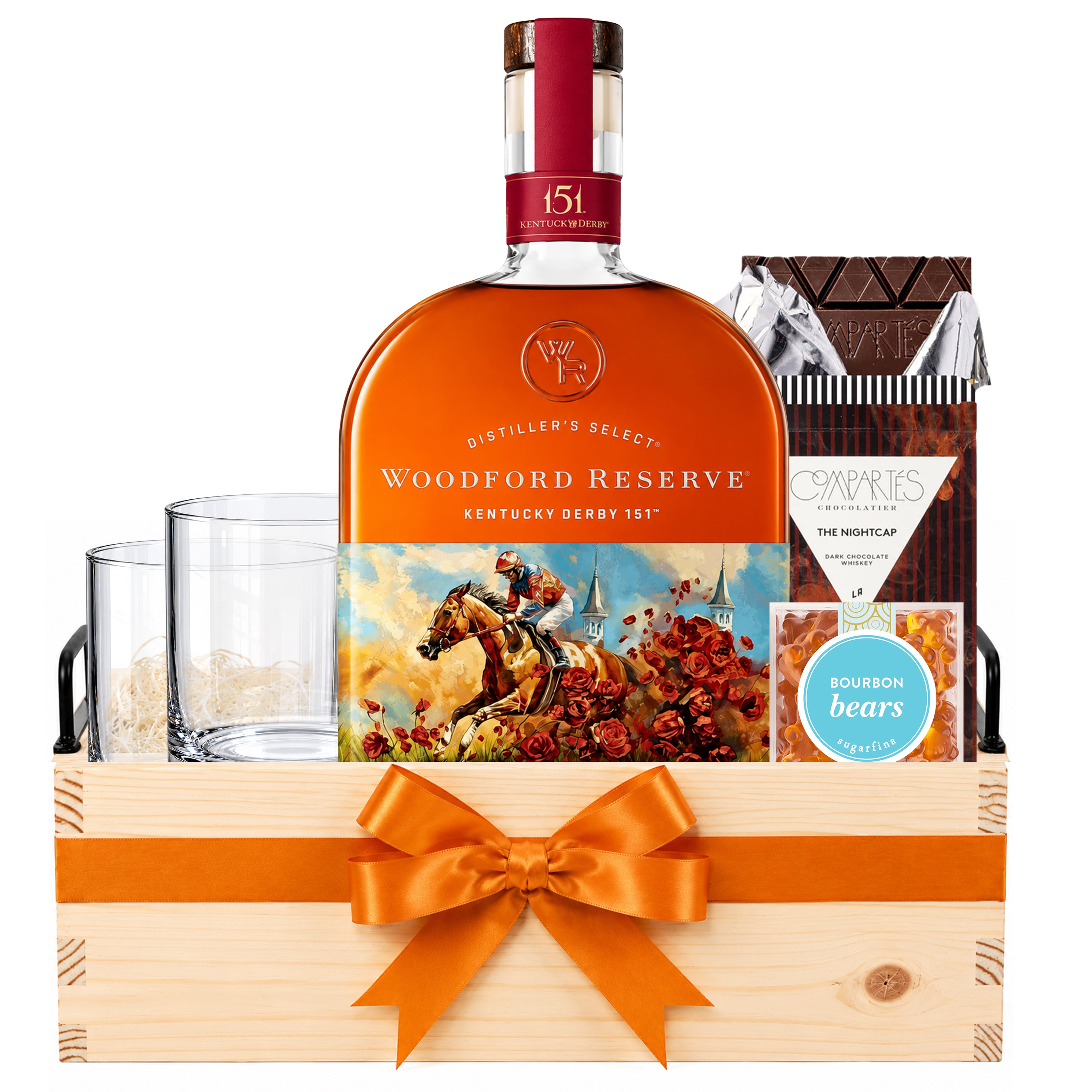 Woodford Reserve and Glasses Whiskey Gift Set – Bottle Engraving