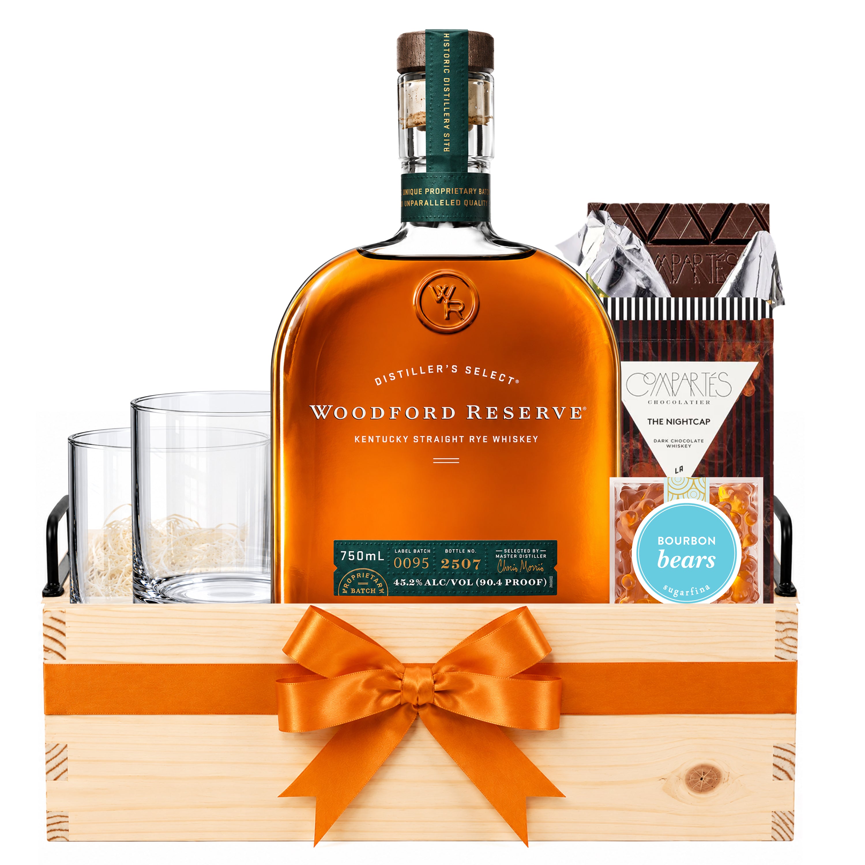 Woodford Reserve and Glasses Whiskey Gift Set – Bottle Engraving
