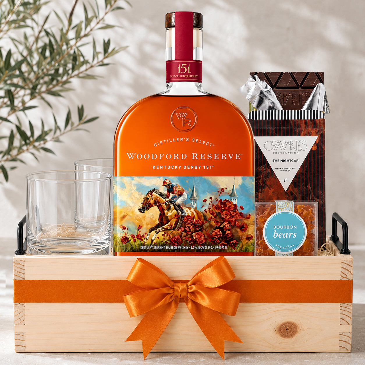 Woodford Reserve and Glasses Whiskey Gift Set – Bottle Engraving