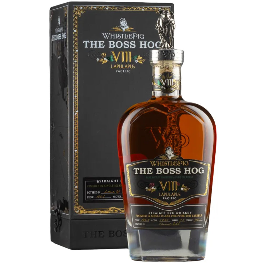 WhistlePig The Boss Hog VIII Around the World Rye Whiskey | Bottle Engraving