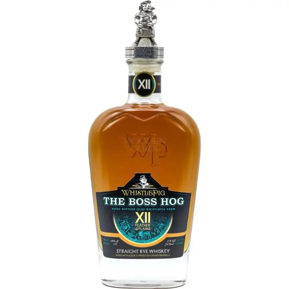 WhistlePig The Boss Hog XII Feather & Flame Straight Rye Whiskey | Bottle Engraving LLC