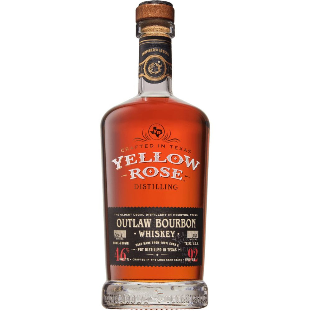 Yellow Rose Outlaw Bourbon Whiskey | Bottle Engraving LLC