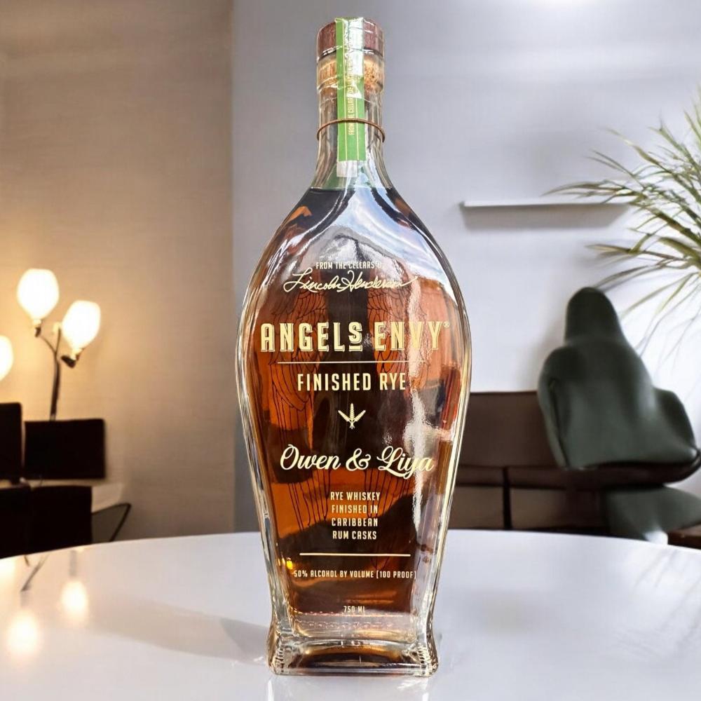 Angel's Envy Bourbon Whiskey Finished in Port Barrels - Bottle Engraving