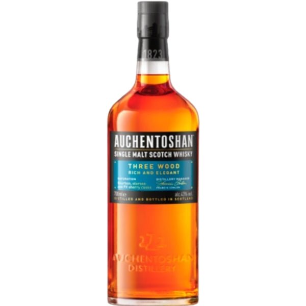 Auchentoshan Three Wood Single Malt Scotch Whiskey - Bottle Engraving