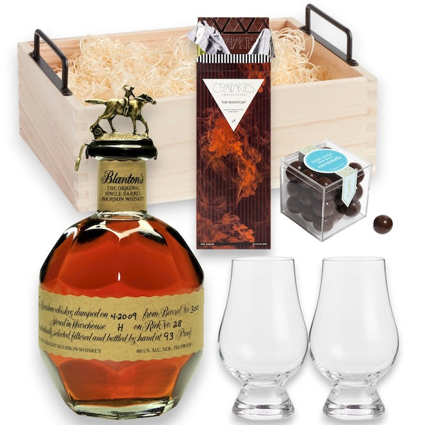 Blanton's Bourbon Choice With Glencairn Glasses Gift Set