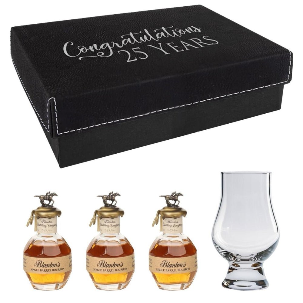 Blanton’s Original Single Barrel 3 x 50ml with Glencairn Glass Gift Box - Bottle Engraving