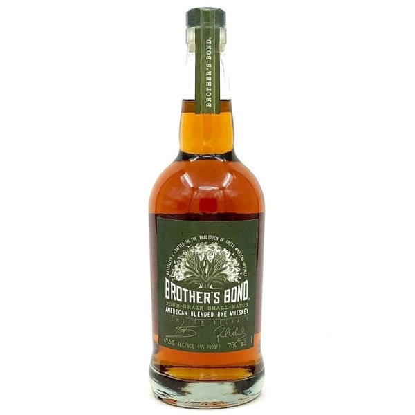 Brother's Bond® American Blended Rye Whiskey - Bottle Engraving