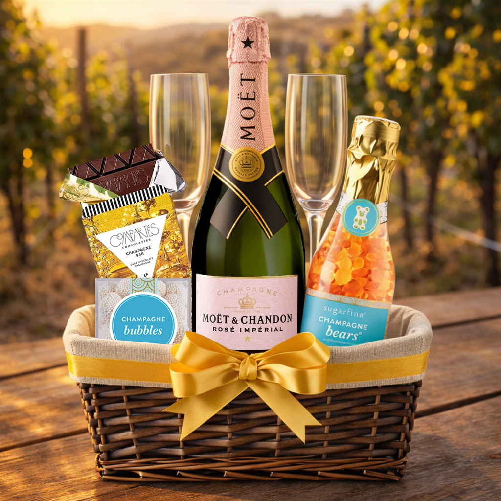 Moët & Chandon Gift Basket – Bottle Engraving