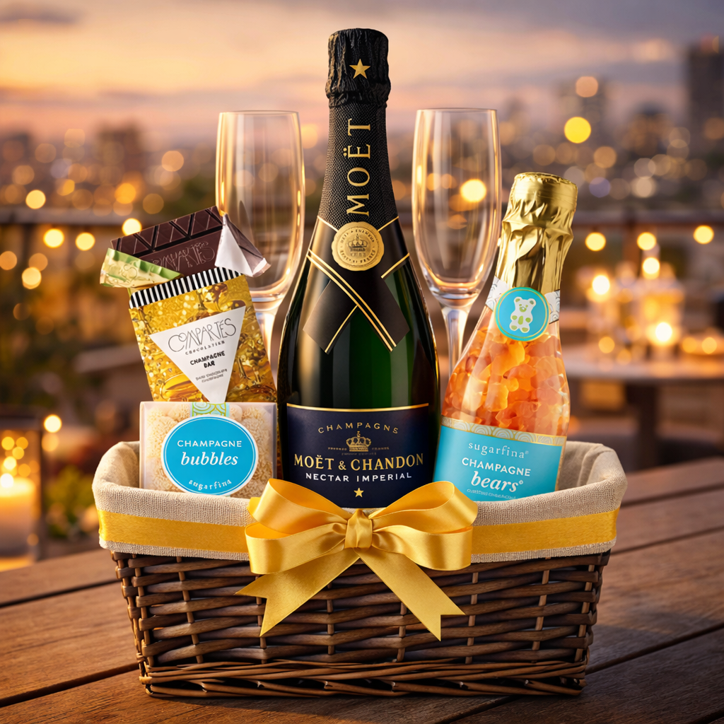 Moët & Chandon Gift Basket – Bottle Engraving