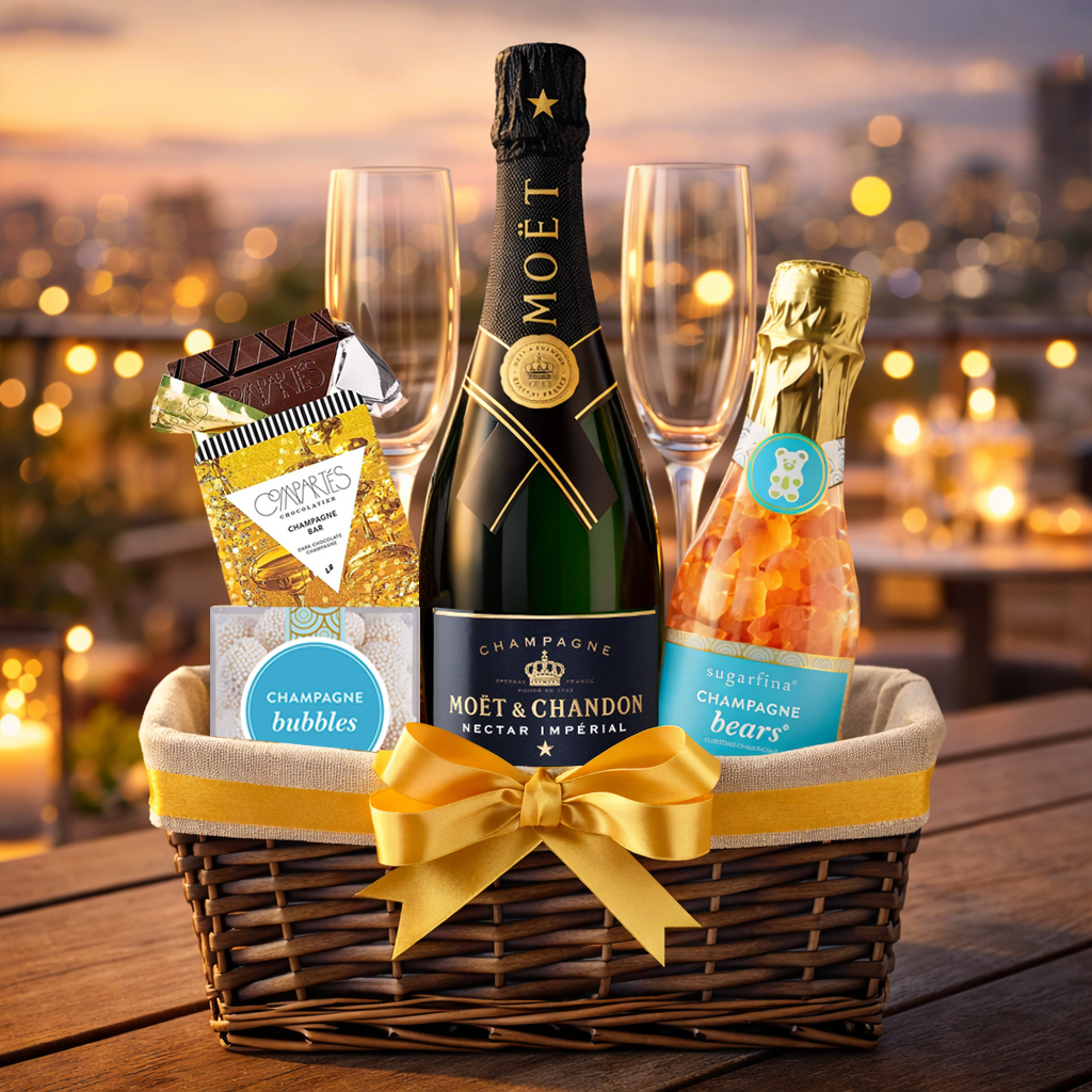 Moët & Chandon Gift Basket – Bottle Engraving