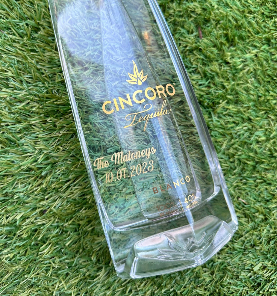 Cincoro Blanco – Bottle Engraving