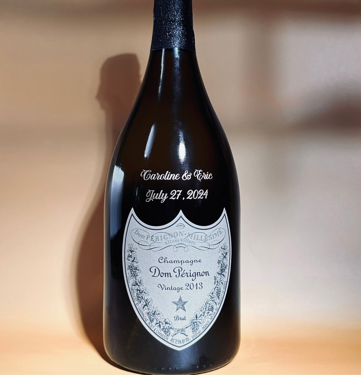 Customized Dom Pérignon – Bottle Engraving