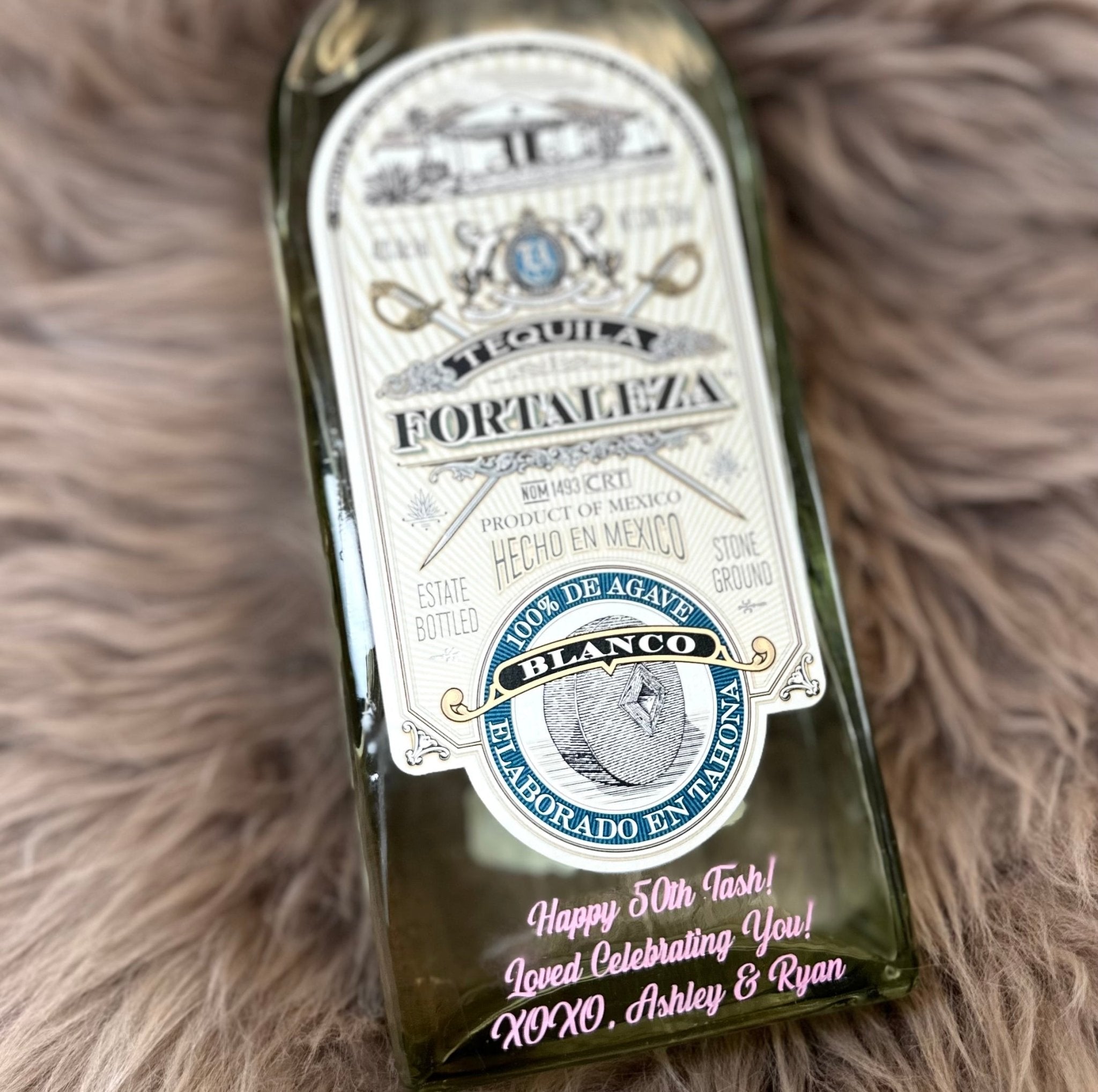 Fortaleza Reposado Tequila - Bottle Engraving