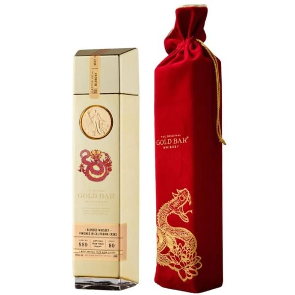 Gold Bar Whiskey Year of the Snake 2025 - Bottle Engraving