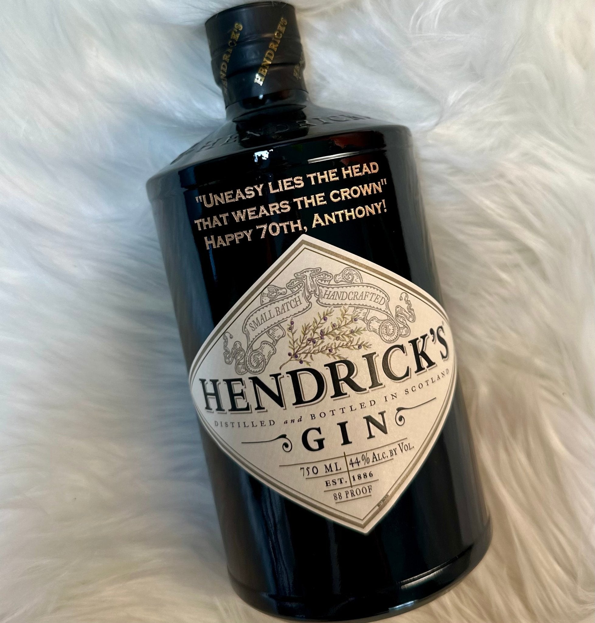 HENDRICK’S Dry Gin - Bottle Engraving