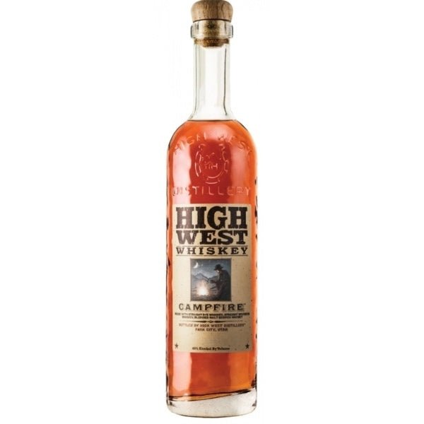 High West Campfire Whiskey Old Label - Bottle Engraving