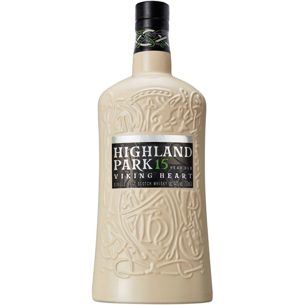 Highland Park 15 Year Old Viking Heart Scotch Whiskey - Bottle Engraving