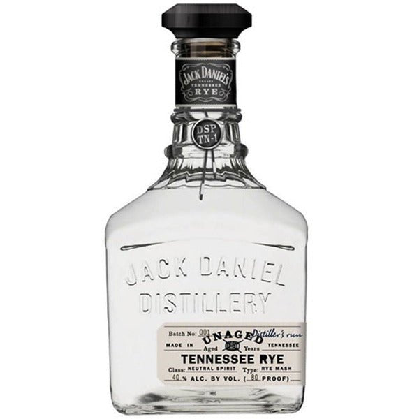 Jack Daniel's Unaged Rye Whiskey - Bottle Engraving