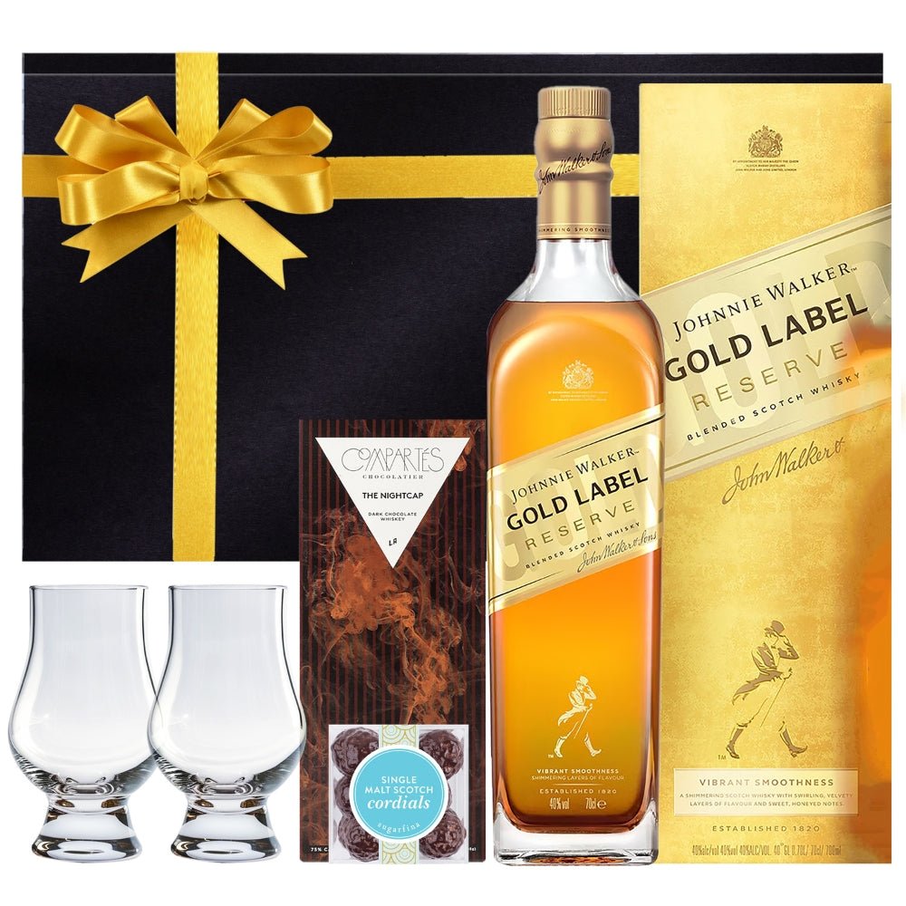 Johnnie Walker Gold Label Reserve and Ultimate 18 Blended Scotch Whisky Gift Set - Bottle Engraving