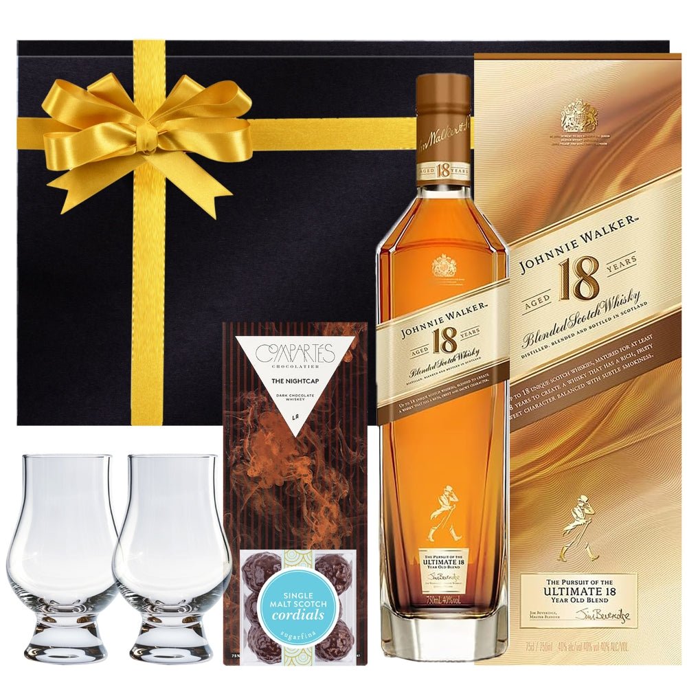 Johnnie Walker Gold Label Reserve and Ultimate 18 Blended Scotch Whisky Gift Set - Bottle Engraving