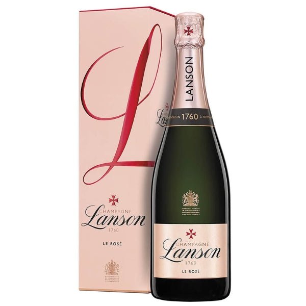 Lanson Le Rose Brut Champagne - Bottle Engraving