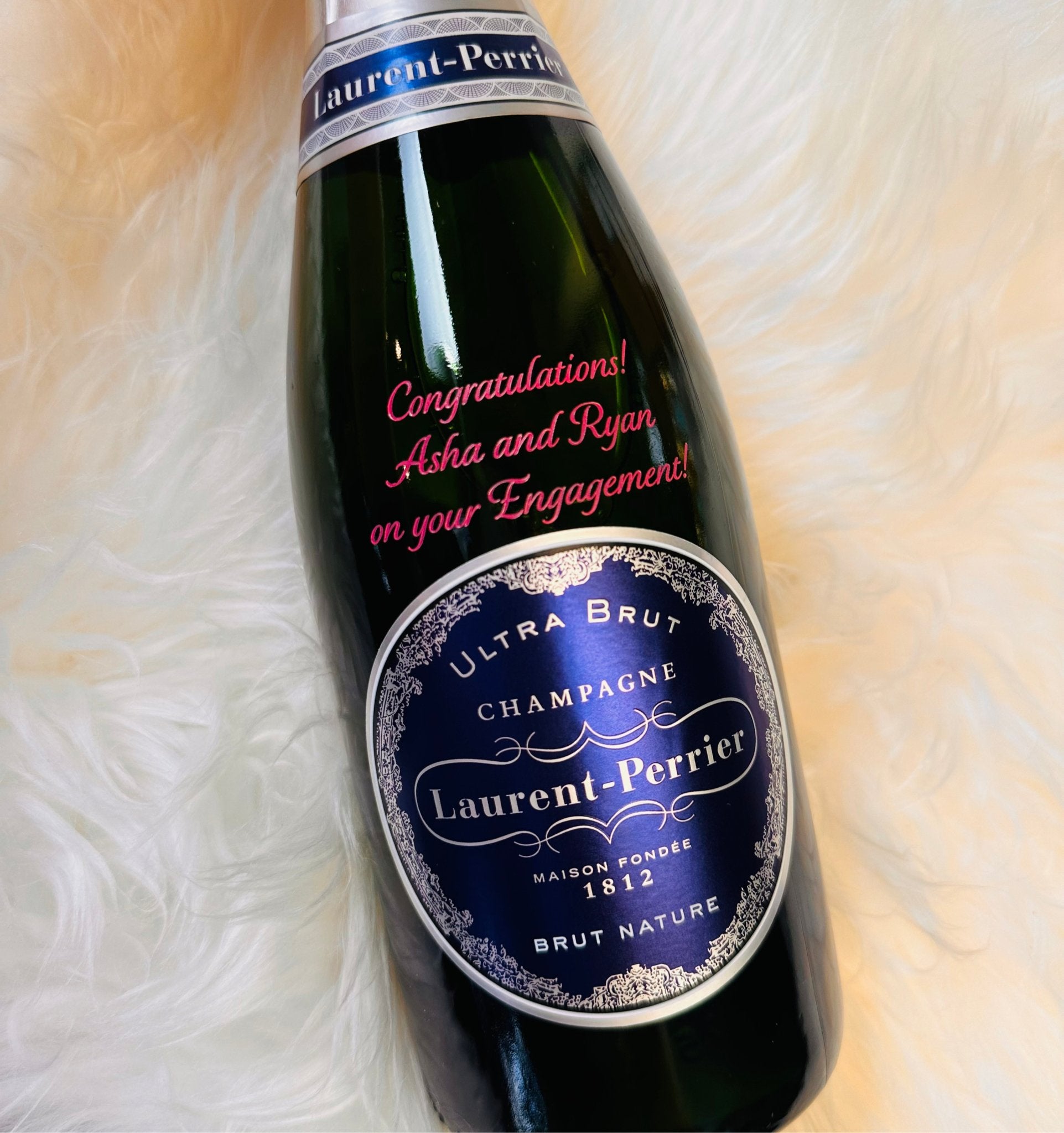 Laurent - Perrier Ultra Brut Nature Champagne - Bottle Engraving