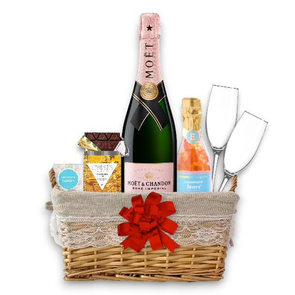 Moët & Chandon Rose Champagne Gift Basket