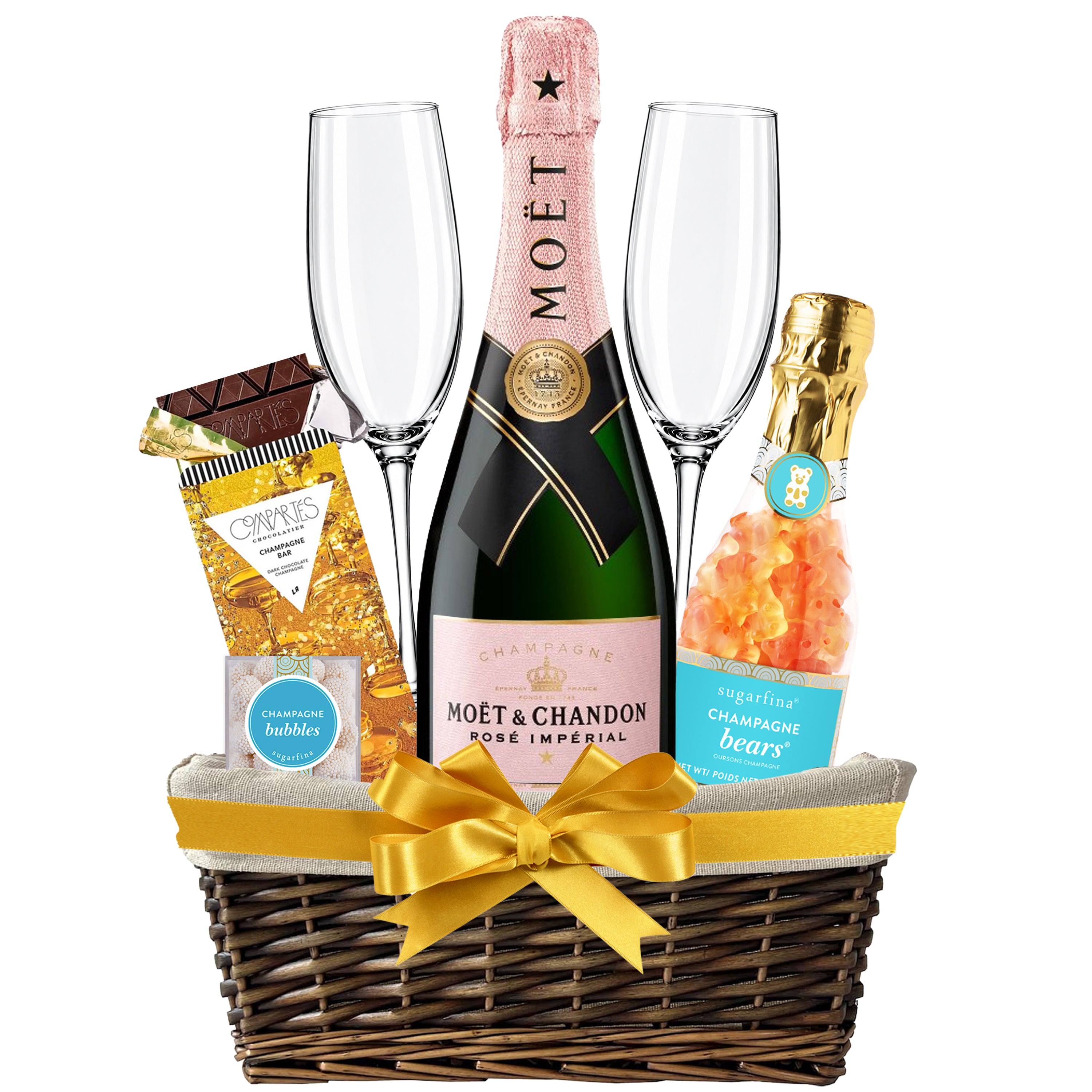 Moët & Chandon Gift Basket – Bottle Engraving