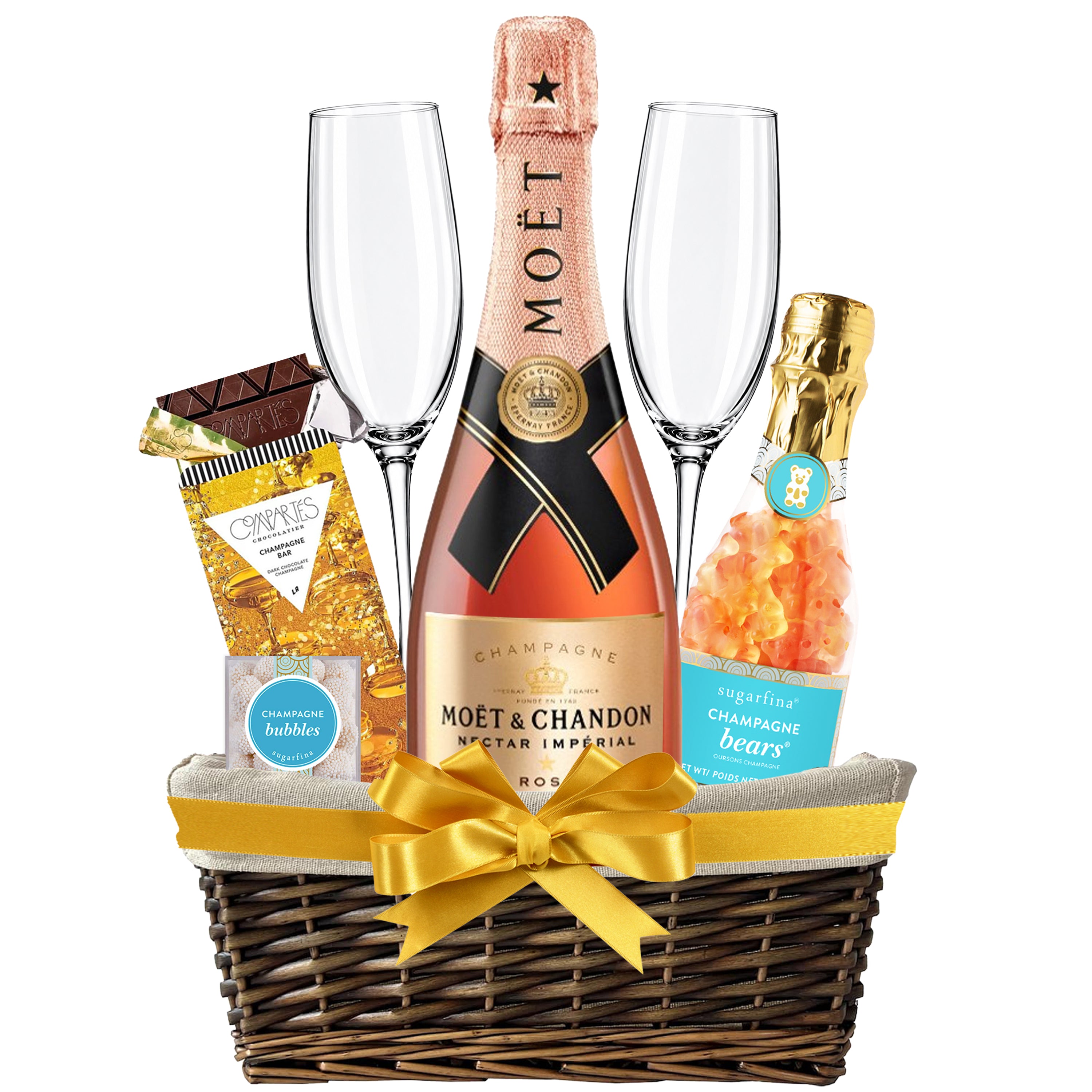 Moët & Chandon Gift Basket – Bottle Engraving