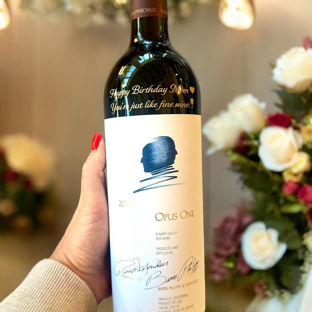 Opus One Red Wine Napa Valley 2017 - Bottle Engraving