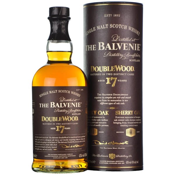 The Balvenie Double Wood 17 Year Single Malt Scotch Whisky - Bottle Engraving