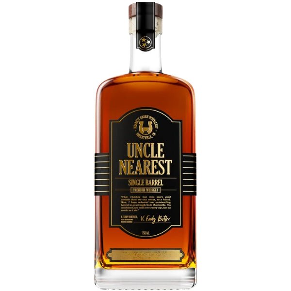 Uncle Nearest Single Barrel Premium Whiskey - Bottle Engraving