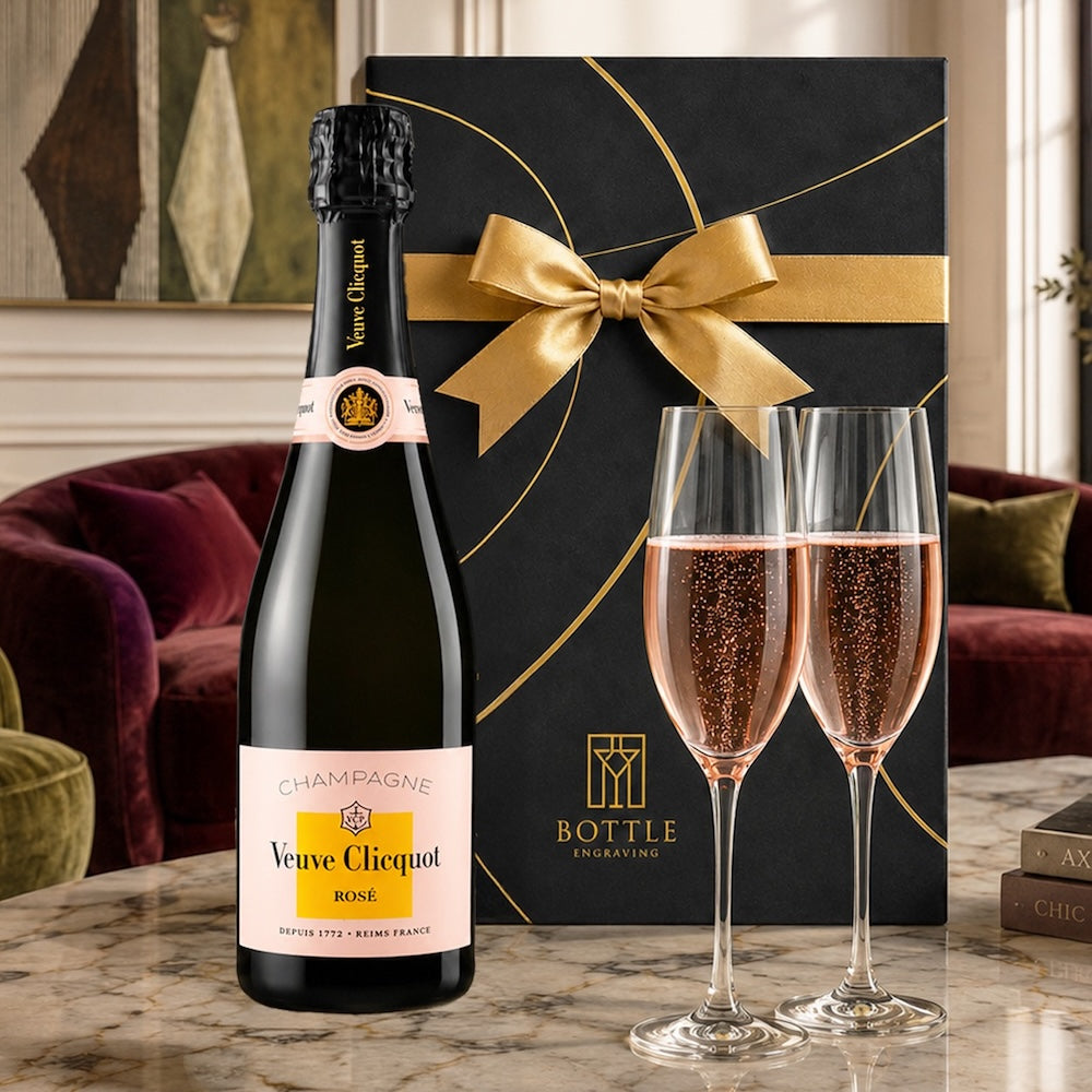 Veuve Clicquot Engraved Flutes – Bottle Engraving