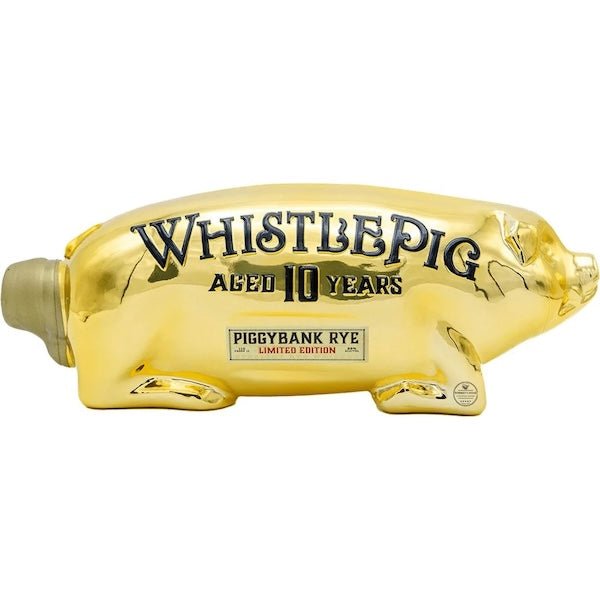 WhistlePig Limited Edition 10 Years Aged Piggybank Rye Gold Edition - Bottle Engraving