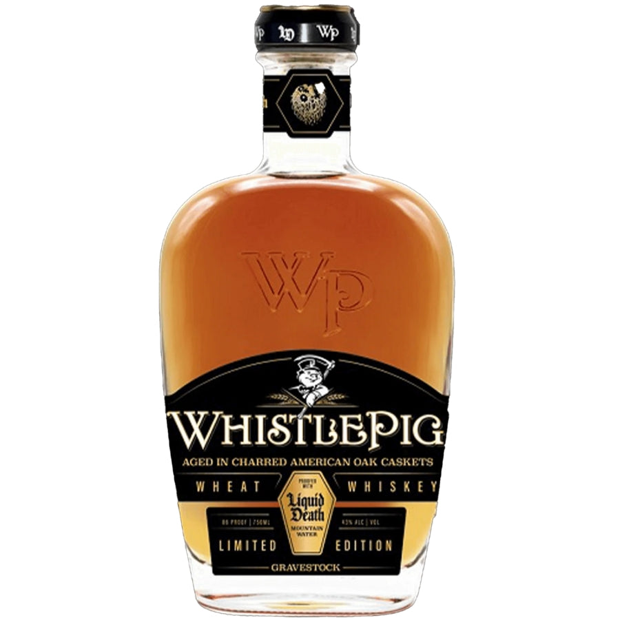 WhistlePig x Liquid Death GraveStock Wheat Whiskey | Bottle Engraving LLC