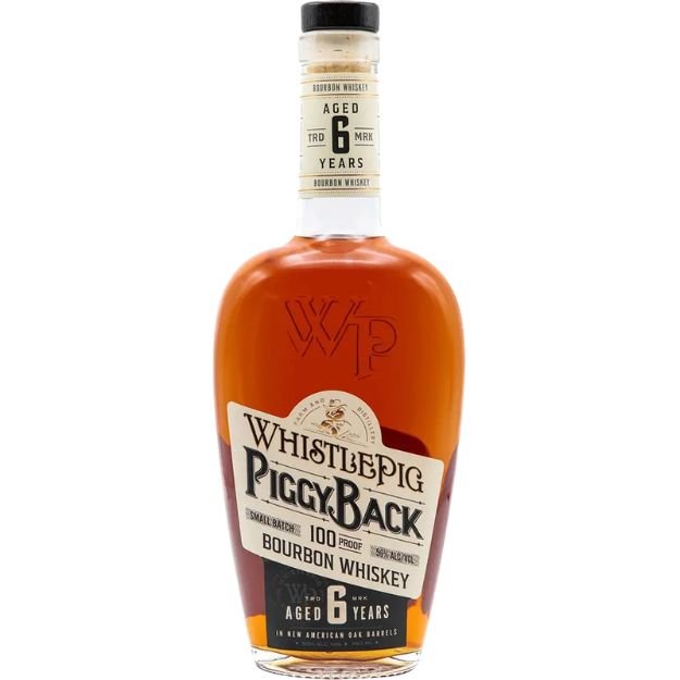 WhistlePig Piggyback 6 Year Bourbon Whiskey - Bottle Engraving