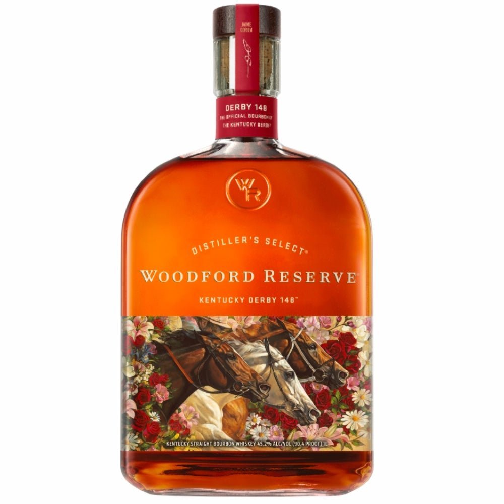 Woodford Reserve 2022 Kentucky Derby 148 Bourbon Whiskey - Bottle Engraving