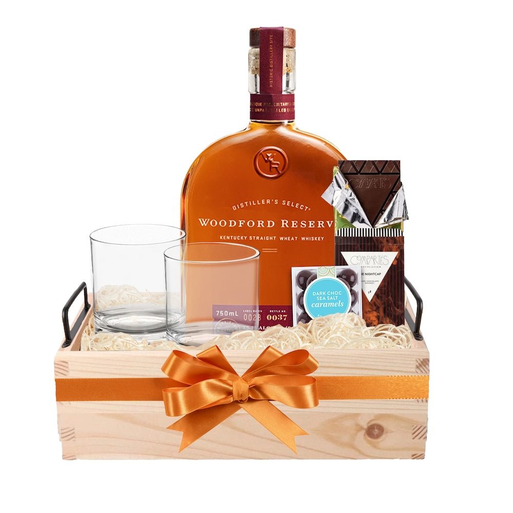 Woodford Reserve Whiskey With Glasses Gift Set - Bottle Engraving
