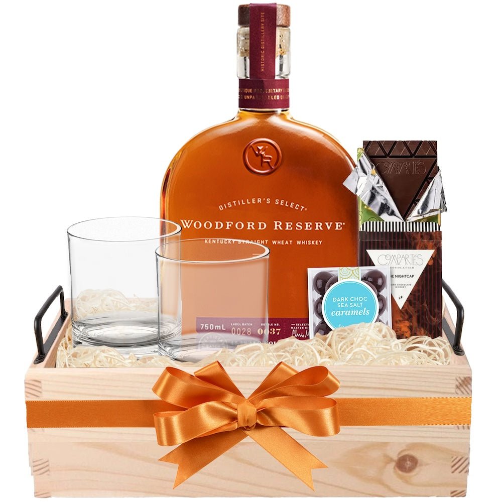 Woodford Reserve Whiskey With Glasses Gift Set - Bottle Engraving