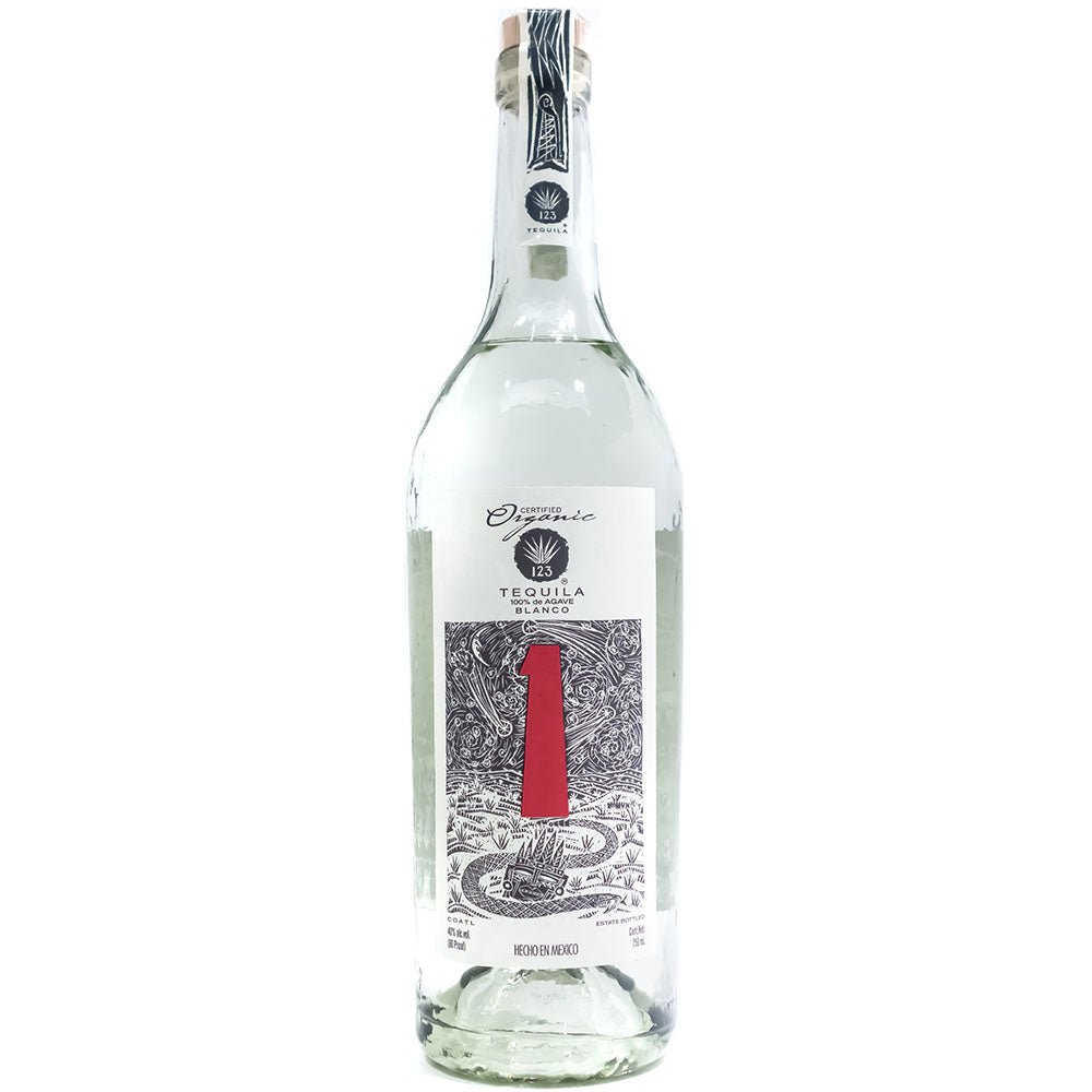 123 Organic Blanco Tequila - Bottle Engraving