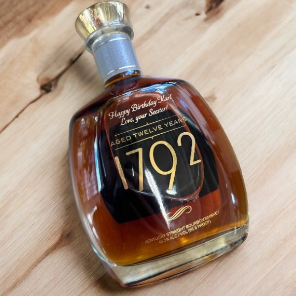 1792 Bottled In Bond Bourbon Whiskey - Bottle Engraving