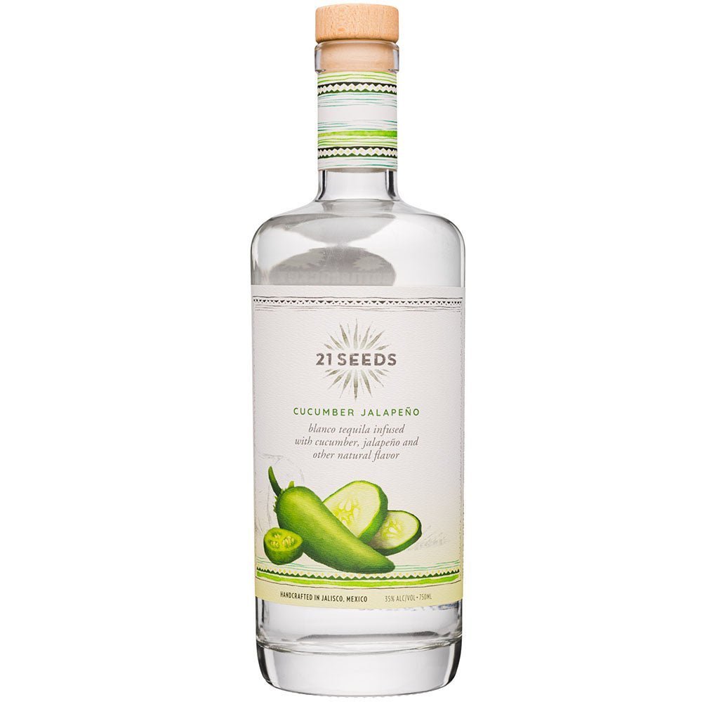 21 Seeds Cucumber Jalapeno Tequila - Bottle Engraving