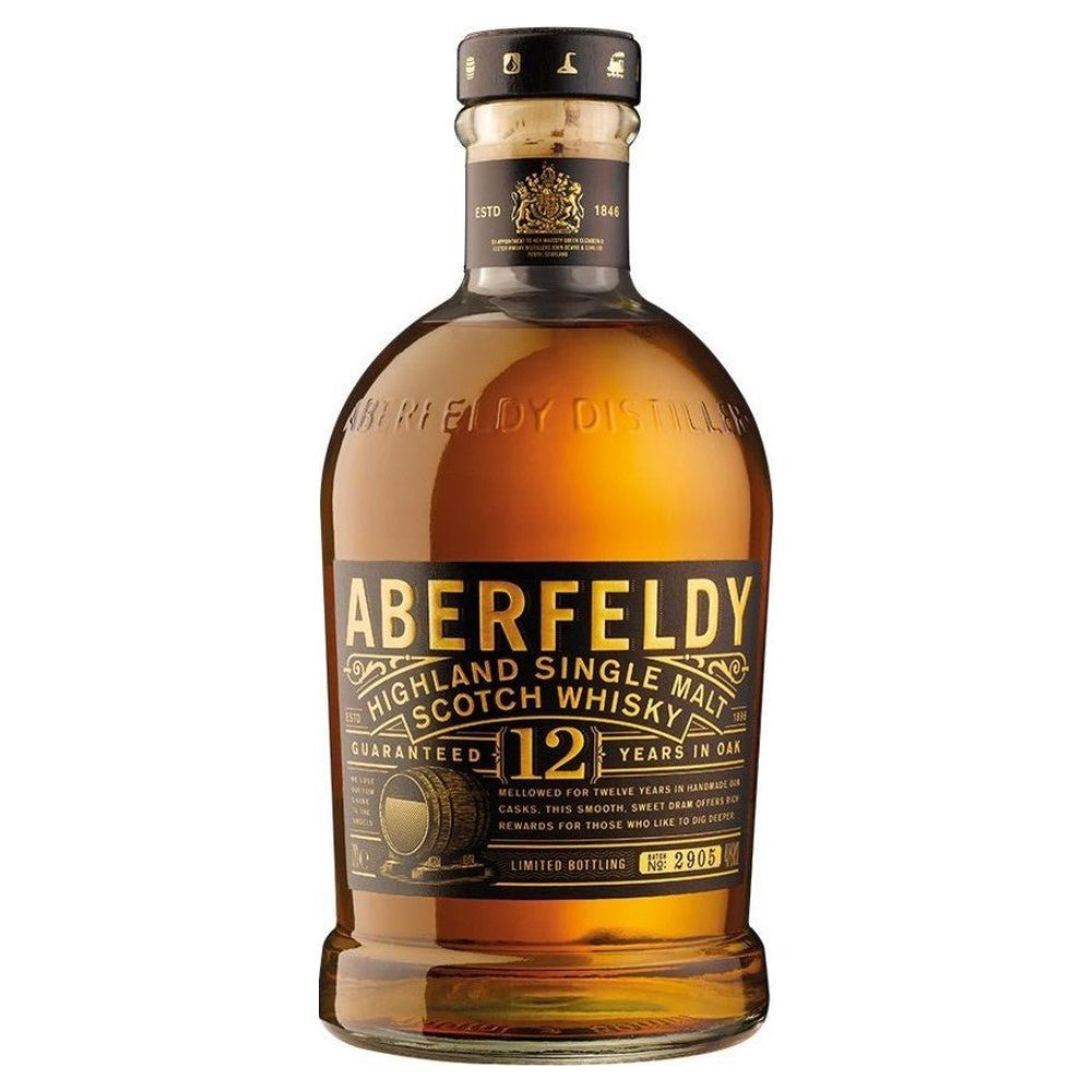 Aberfeldy 12 Year Old Single Malt Scotch Whisky - Bottle Engraving