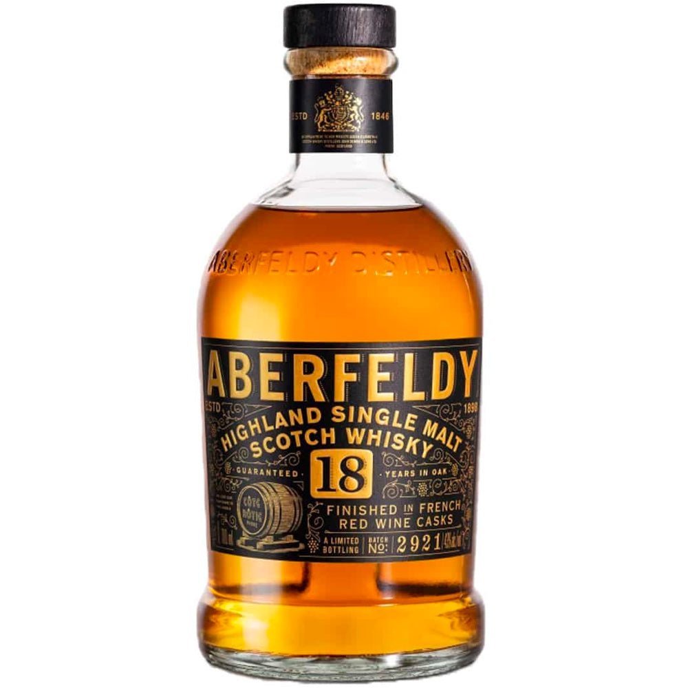Aberfeldy 18 Year Single Malt Scotch Whisky - Bottle Engraving