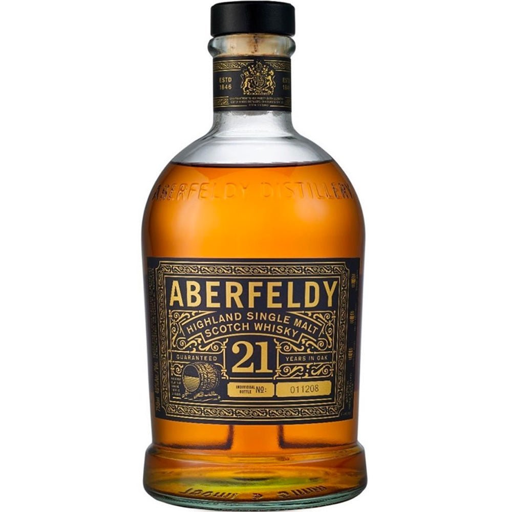 Aberfeldy 21 Year Single Malt Scotch Whisky - Bottle Engraving